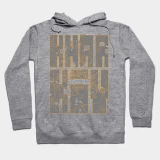 Kharkiv, Ukraine City Map Typography - Bauhaus Hoodie